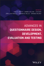 E-book, Advances in Questionnaire Design, Development, Evaluation and Testing, John Wiley & Sons