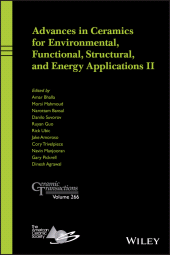 E-book, Advances in Ceramics for Environmental, Functional, Structural, and Energy Applications II, John Wiley & Sons