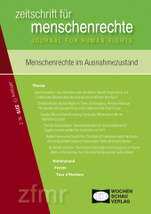E-book, Menschenrechte im Ausnahmezustand : zeitschrift für menschenrechte 2/2019, Wochenschau Verlag