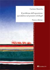 E-book, Il problema dell'esposizione speculativa nel pensiero di Hegel, InSchibboleth