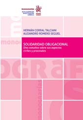 eBook, Solidaridad obligacional : diez estudios sobre sus aspectos civiles y procesales, Corral Talciani, Hernán, Tirant lo Blanch