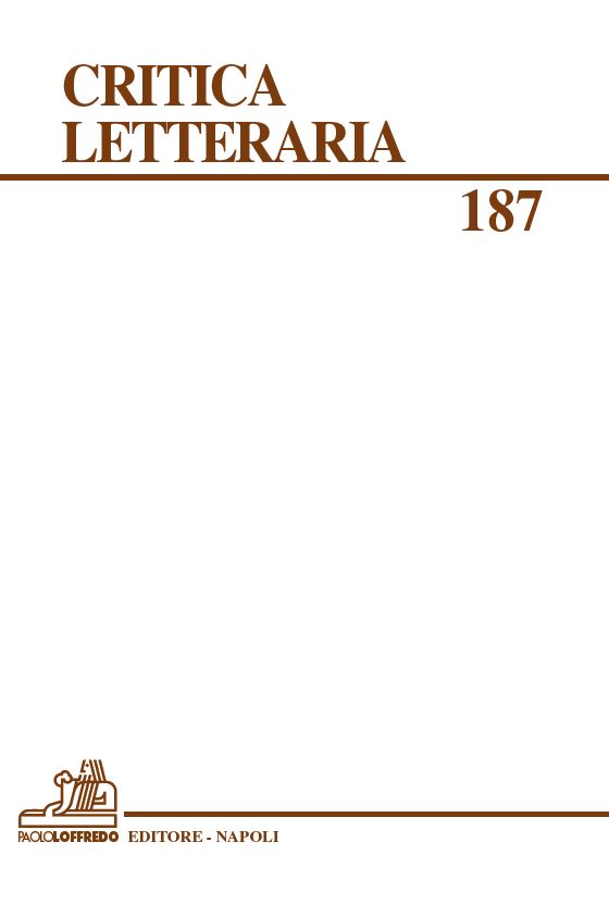 Issue, Critica letteraria : 187, 2, 2020, Paolo Loffredo iniziative editoriali