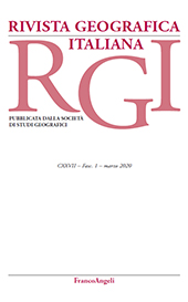 Issue, Rivista geografica italiana : CXXVII, 1, 2020, Franco Angeli