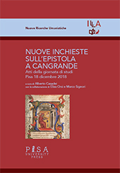 E-book, Nuove inchieste sull'epistola a Cangrande : atti della giornata di studi, Pisa 18 dicembre 2018, Pisa University Press