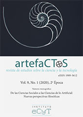 Article, Presentación : Nuevos enfoque en Ciencias sociales y análisis de las Ciencias de lo artificial, Ediciones Universidad de Salamanca