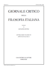 Article, La filosofia e la sua storia (Studi in onore di Gregorio Piaia), Le Lettere