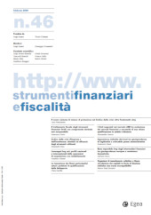 Fascículo, Strumenti finanziari e fiscalità : 46, 1, 2020, Egea