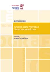 E-book, Estudios sobre propiedad y derecho urbanístico, Cordero, Eduardo, Tirant lo Blanch