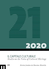 Issue, Il capitale culturale : studies on the value of cultural heritage : 21, 1, 2020, EUM-Edizioni Università di Macerata