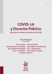 eBook, COVID-19 y derecho público : (durante el estado de alarma y más allá), Tirant lo Blanch