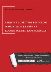 E-book, Tarjetas de crédito revolving o rotativos : la usura y el control de transparencia, Berrocal Lanzarot, Ana Isabel, Dykinson