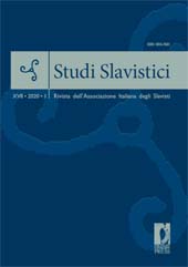 Fascículo, Studi slavistici : rivista dell'associazione italiana degli Slavisti : XVII, 1, 2020, Firenze University Press