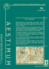 Issue, Aestimum : 76, 1, 2020, Firenze University Press