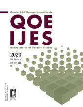 Fascículo, QOE : quaderni dell'osservatorio elettorale = IJES : italian journal of electoral studies : 83, 1, 2020, Firenze University Press