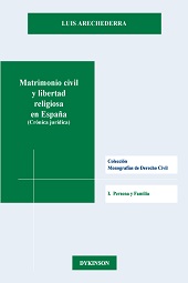 E-book, Matrimonio civil y libertad religiosa en España (crónica jurídica), Dykinson