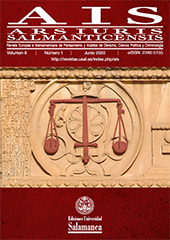 Heft, AIS : Ars Iuris Salmanticensis : 8, 1, 2020, Ediciones Universidad de Salamanca