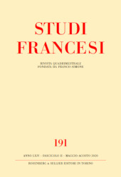 Issue, Studi francesi : 191, 2, 2020, Rosenberg & Sellier