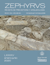 Fascicolo, Zephyrus : revista de prehistoria y arqueología : LXXXV, 1, 2020, Ediciones Universidad de Salamanca