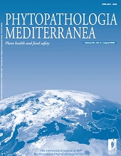 Fascicolo, Phytopathologia mediterranea : 59, 2, 2020, Firenze University Press