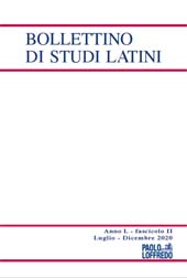 Issue, Bollettino di studi latini : L, 2, 2020, Paolo Loffredo iniziative editoriali