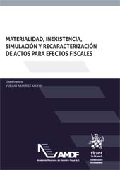 E-book, Materialidad, inexistencia, simulación y recaracterización de actos para efectos fiscales, Tirant lo Blanch