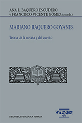 E-book, Mariano Baquero Goyanes : teoría de la novela y del cuento, Visor Libros