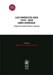 E-book, Luis Jiménez de Asúa 1970 - 2020 : libro homenaje (Argentina, España, México, Uruguay), Tirant lo Blanch