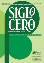 Issue, Siglo Cero : Revista Española sobre Discapacidad Intelectual : 51, 4, 2020, Ediciones Universidad de Salamanca