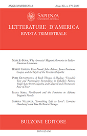 Heft, Letterature d'America : rivista trimestrale : XL, 179, 2020, Bulzoni