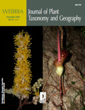 Heft, WEBBIA : journal of plant taxonomy and geography : 75, 2, 2020, Firenze University Press