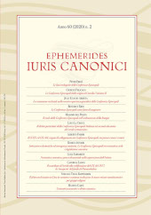 Issue, Ephemerides iuris canonici : 60, 2, 2020, Marcianum Press