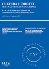 Issue, Cultura e diritti : per una formazione giuridica : IX, 2, 2020, Pisa University Press