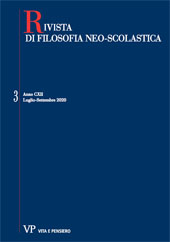 Fascicule, Rivista di filosofia neoscolastica : CXII, 3, 2020, Vita e Pensiero
