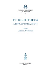 Capítulo, Bibliografia e biblioteche, Leo S. Olschki