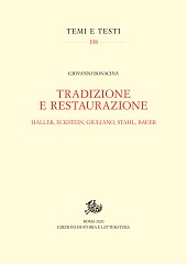 eBook, Tradizione e restaurazione : Haller, Eckstein, Giuliano, Stahl, Bauer, Edizioni di storia e letteratura