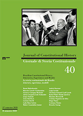 Articolo, Constitutional experiences in the Brazilian Legal History, EUM-Edizioni Università di Macerata