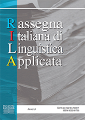 Article, Lessico e malapropismi nella didattica dell'italiano come L1 e nei livelli avanzati come L2/LS : un divertissement glottodidattico, Bulzoni