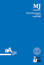 Fascicolo, Mimesis Journal : scritture della performance : 9, 2, 2020, Accademia University Press