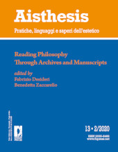 Issue, Aisthesis : pratiche, linguaggi e saperi dell'estetico : 13, 2, 2020, Firenze University Press