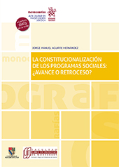E-book, Constitucionalización de los programas sociales : ¿avance o retroceso?, Tirant lo Blanch