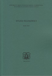 Issue, Studi filosofici : annali dell'Istituto universitario orientale [AION] : XLIII, 2020, Bibliopolis