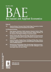 Heft, Bio-based and Applied Economics : 9, 2, 2020, Firenze University Press