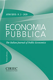Heft, Economia pubblica : XLVII, 3, 2020, Franco Angeli