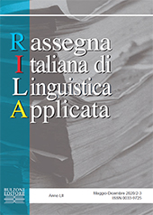 Artículo, Tratti di interlingua comuni : analisi di produzioni scritte di italiano L2 di apprendenti maltesi e della provincia di Bolzano, Bulzoni