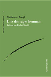 eBook, Ditz des sages hommes, Tardif, Guillaume, 1440-, Rosenberg & Sellier
