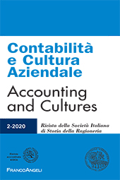 Fascículo, Contabilità e cultura aziendale : rivista della Società Italiana di Storia della Ragioneria : XX, 2, 2020, Franco Angeli
