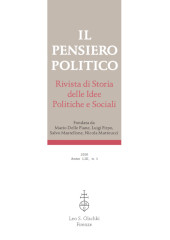 Fascicule, Il pensiero politico : rivista di storia delle idee politiche e sociali : LIII, 3, 2020, L.S. Olschki