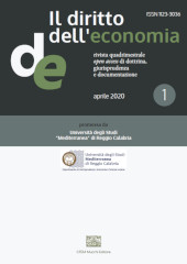 Fascicule, Il diritto dell'economia : 101, 1, 2020, Enrico Mucchi Editore