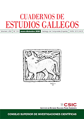 Fascicule, Cuadernos de estudios gallegos : LXVII, 133, 2020, CSIC, Consejo Superior de Investigaciones Científicas