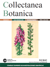 Issue, Collectanea botanica : 39, 2020, CSIC, Consejo Superior de Investigaciones Científicas